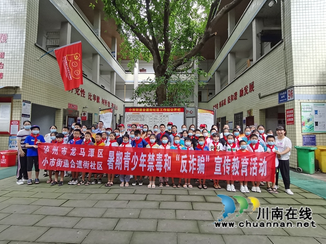 龙马潭区小市街道合道街社区开展暑期青少年禁毒反诈骗教育活动(图6)