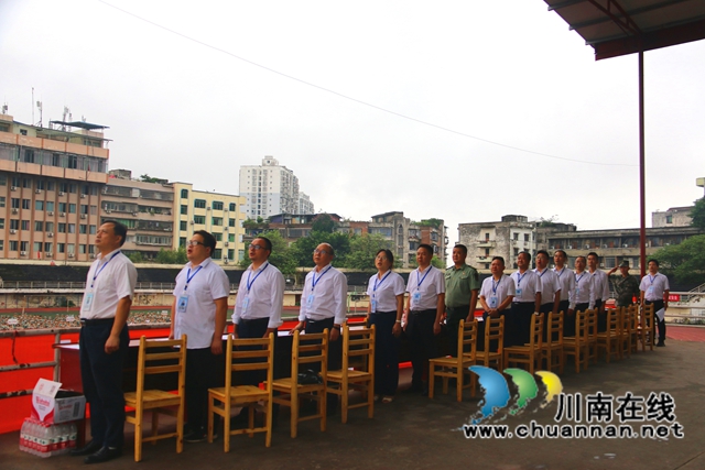 合江中学举行高2021级新生军训开训典礼(图3)