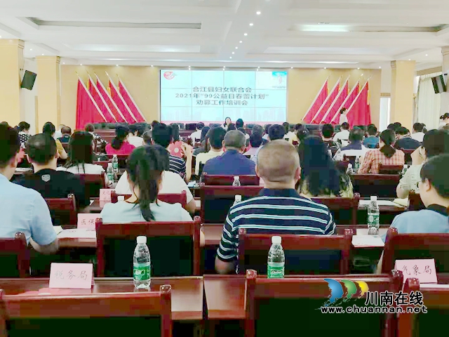 合江县妇联召开2021年99公益日“春蕾计划”项目劝募活动专场培训会(图1)