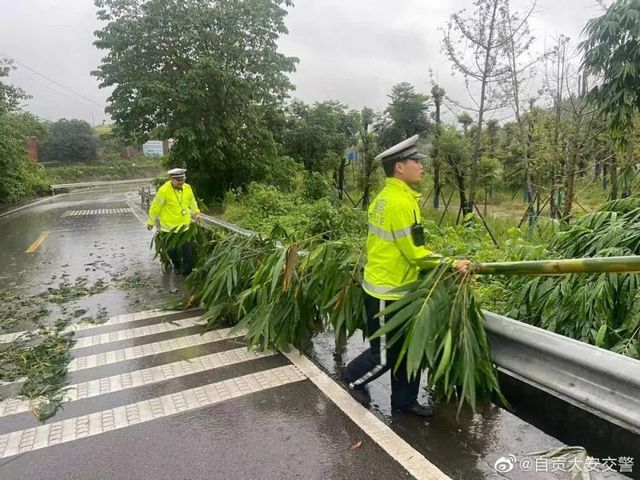 周末“泡汤” 来看看自贡这场暴雨(图10)