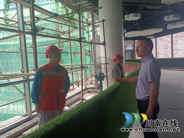 龙马潭区红星街道开展高空作业安全专项整治行动(图1)