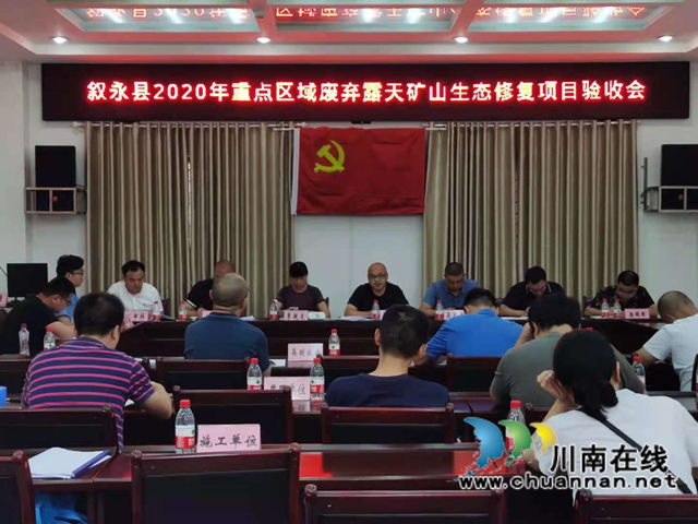 叙永县2020年重点区域废弃露天矿山生态修复项目通过市级验收(图1)