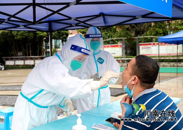 龙马潭：大规模核酸检测联合应急演练提升实战能力(图12)