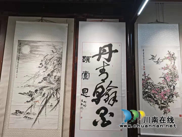 合江籍艺术家王乾林、张昌炜书画作品在泸展出(图5)