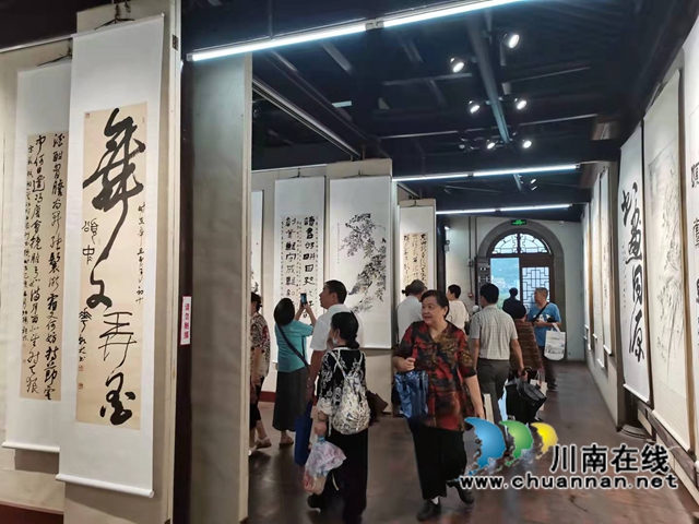 合江籍艺术家王乾林、张昌炜书画作品在泸展出(图3)