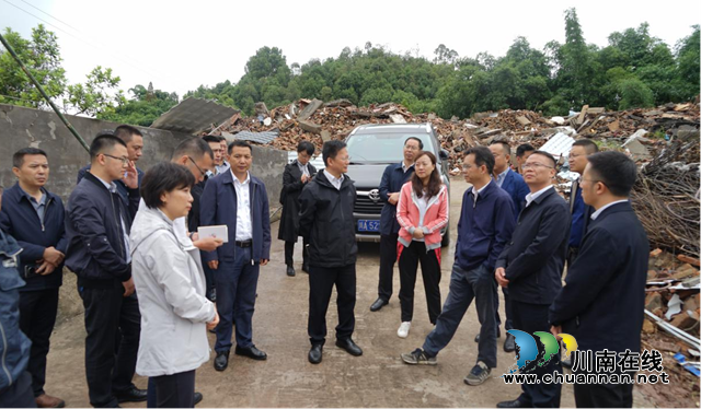 省自然资源厅到泸县调研“9.16”地震灾后恢复重建工作