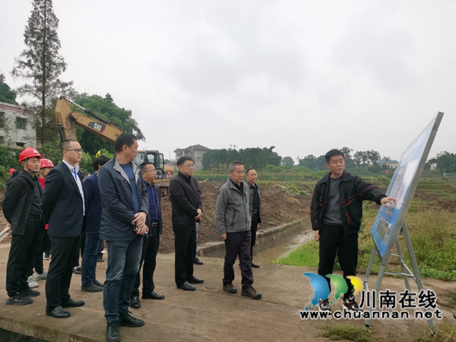 水利厅到泸县立石镇督导龙溪河立石段防洪堤工程建设情况(图1)