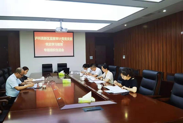 泸州高新区监察审计局党支部召开党史学习教育专题组织生活会(图1)
