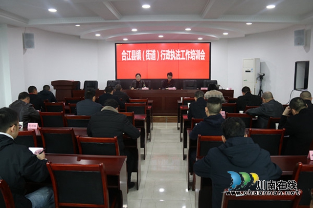 合江县召开镇（街道）行政执法工作培训会(图1)