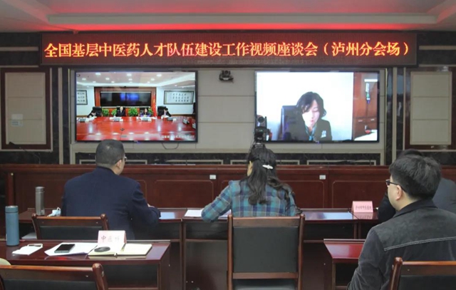 四川唯一市州参会，泸州市在全国基层中医药人才队伍建设座谈会上作交流发言(图1)