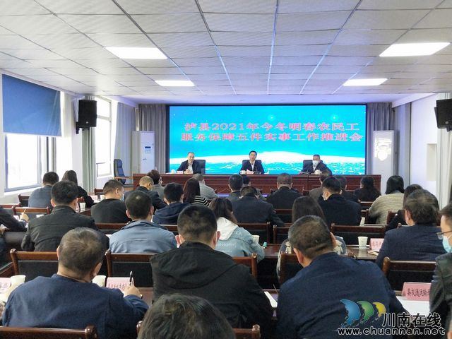 泸县召开今冬明春服务保障农民工五件实事工作推进会(图1)