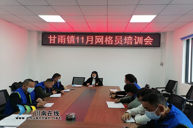 合江县甘雨镇：强化网格员培训，提升综合业务能力(图1)
