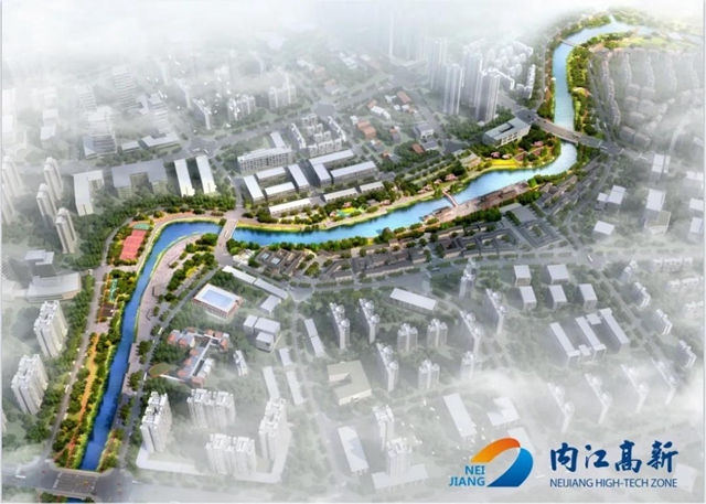 内江高新再添新公园！效果图曝光，超惊艳！(图1)