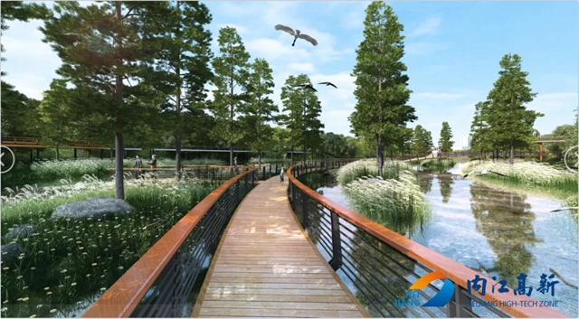 内江高新再添新公园！效果图曝光，超惊艳！(图7)