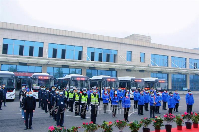 内江首条跨省公交线路开通