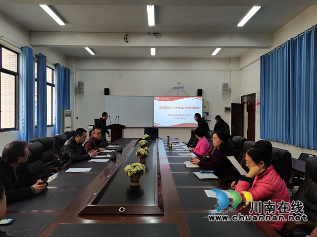 民盟泸州职业技术学院支部集体学习中共十九届六中全会精神(图1)