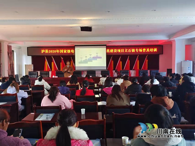 泸县立石镇组织各类青年参加国家级电子商务进农村综合示范建设项目普及培训(图1)