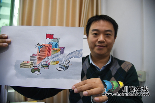 想画什么就画什么！泸州“草根画家”心里装着“大舞台”(图6)