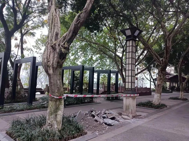 泸州滨江路庭院灯恢复重建项目动工了！(图3)