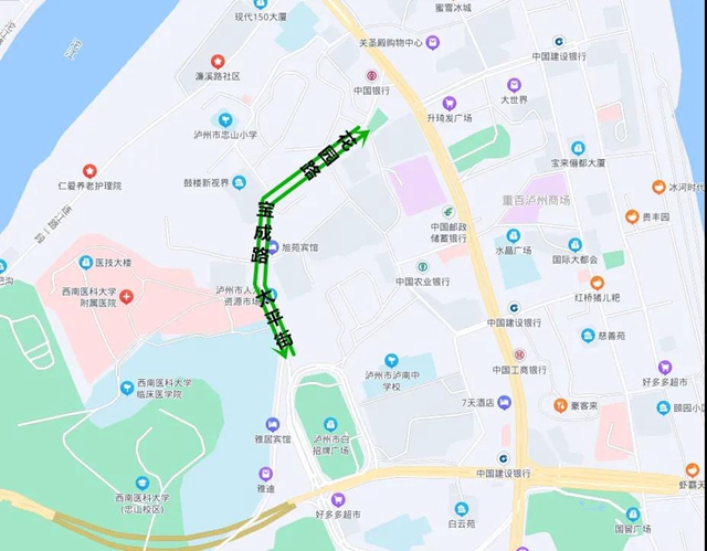 征求意见中！泸州城区这6处路段通行或将改变，你怎么看？(图3)