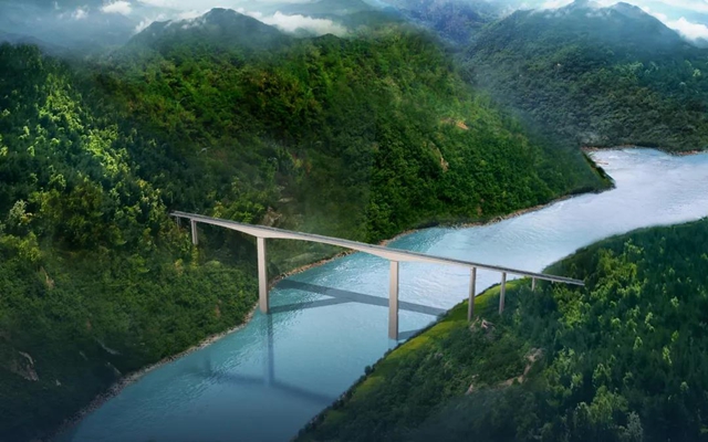 一小时即将缩短为两分钟 泸州合江大沱子大桥合龙(图1)