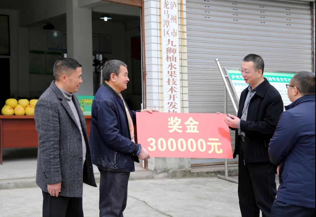 泸州“九狮柚”获30万元质量品牌奖励资金