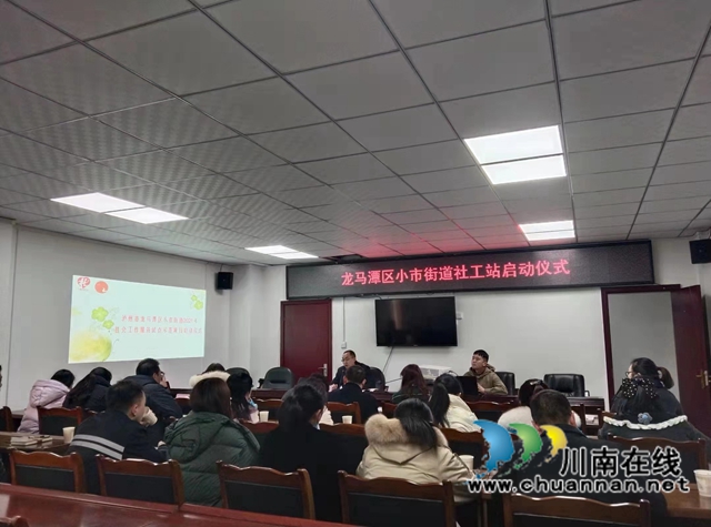 龙马潭区小市街道社会工作站启动(图1)