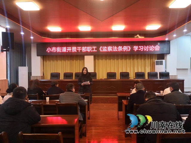 龙马潭区小市街道开展《中华人民共和国监察法实施条例》专题辅导讲座(图1)