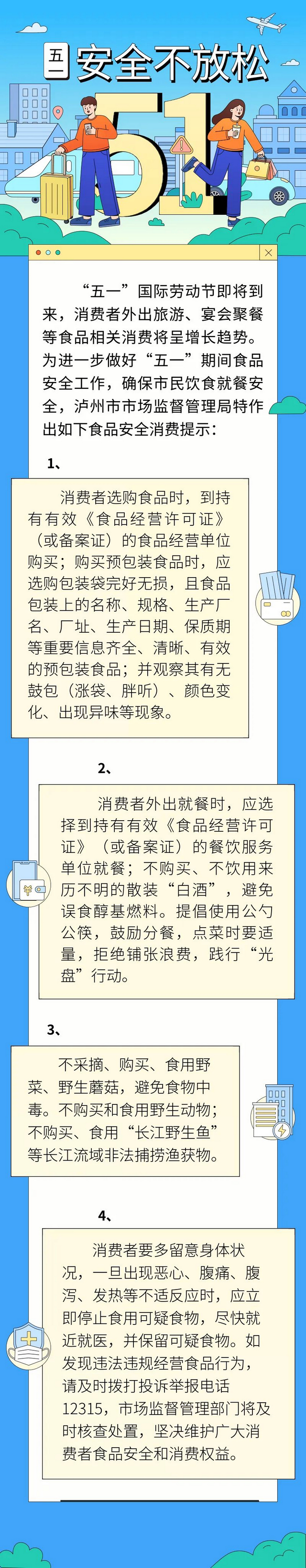 @泸州人，这份“五一”假期食品安全消费提示请收好